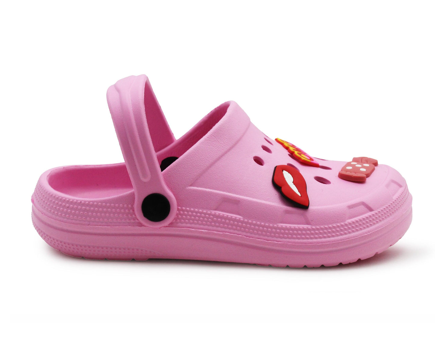 Girls Lightweight Clogs Kids Adjustable Garden EVA Glitter Charm Slippers Slip On Beach Sandals Water Shoes Leisure Pool Slides