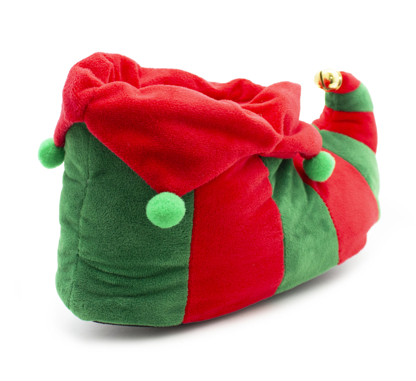 Womens Elf Slippers Novelty Christmas Jingle Bells Ladies Plush Slip On Fancy Dress Festive Costume House Shoes