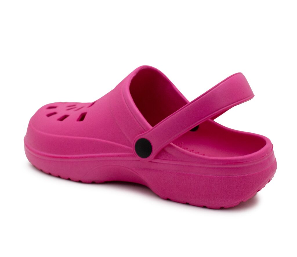 Womens Garden Clogs Adjustable Strap Lightweight Breathable Slip On Sandals Ladies Summer EVA Slipper Mule Pool Slides Shower Sandal Fuchsia