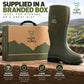 Mens Waterproof Neoprene Wellies Rubber Wellingtons Mucker Yard Rainboots