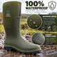 Mens Waterproof Neoprene Wellies Rubber Wellingtons Mucker Yard Rainboots