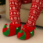 Mens Elf Christmas Slippers Jingle Bells Plush Novelty Slippers Slip On Fancy Dress Fun Festive Costume House Shoes