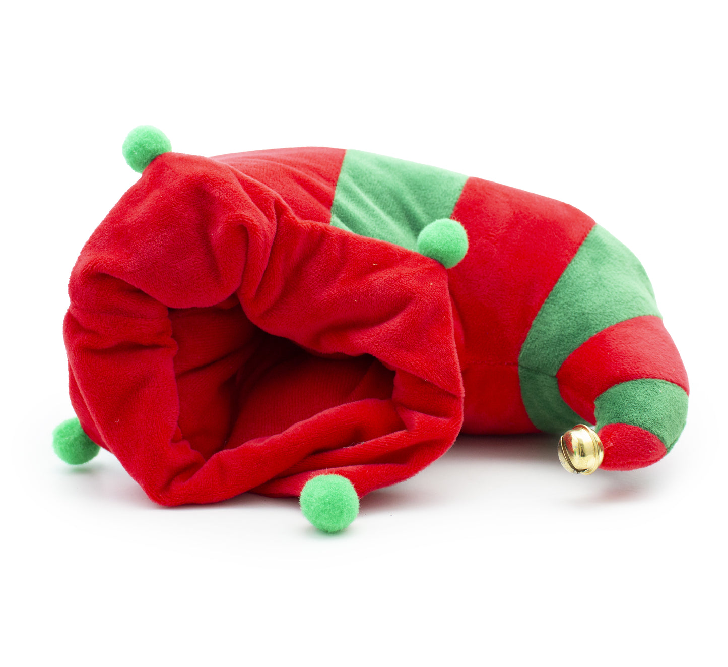 Womens Elf Slippers Novelty Christmas Jingle Bells Ladies Plush Slip On Fancy Dress Festive Costume House Shoes