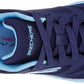 Skechers Women's Lace Up Low-Top Sneakers Skech-Flex Memory Foam Insole Navy Blue