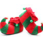 Mens Elf Christmas Slippers Jingle Bells Plush Novelty Slippers Slip On Fancy Dress Fun Festive Costume House Shoes