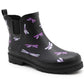 Womens Waterproof Ankle Boots Wellingtons Ladies Slip On Short Chelsea Rain Boots Festival Gardening Wellie Boots