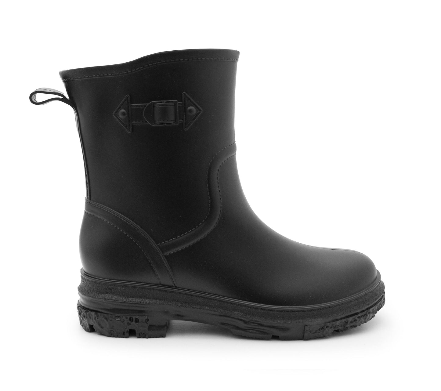 Womens Short Wellies Ladies Mid Calf Waterproof Wellington Boots Garden Walking Outdoor Mud Snow Rain Boots