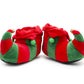 Mens Elf Christmas Slippers Jingle Bells Plush Novelty Slippers Slip On Fancy Dress Fun Festive Costume House Shoes