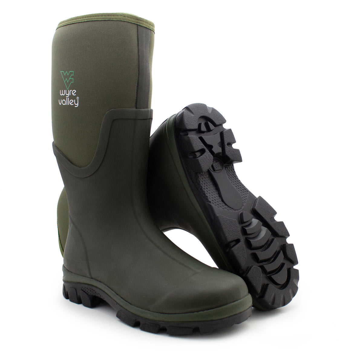 Mens Waterproof Neoprene Wellies Rubber Wellingtons Mucker Yard Rainboots