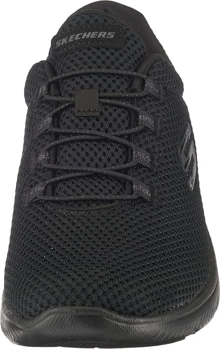 Skechers 12985 Summits Womens Memory Foam Lightweight Trainers Ladies Sneakers Black Mesh