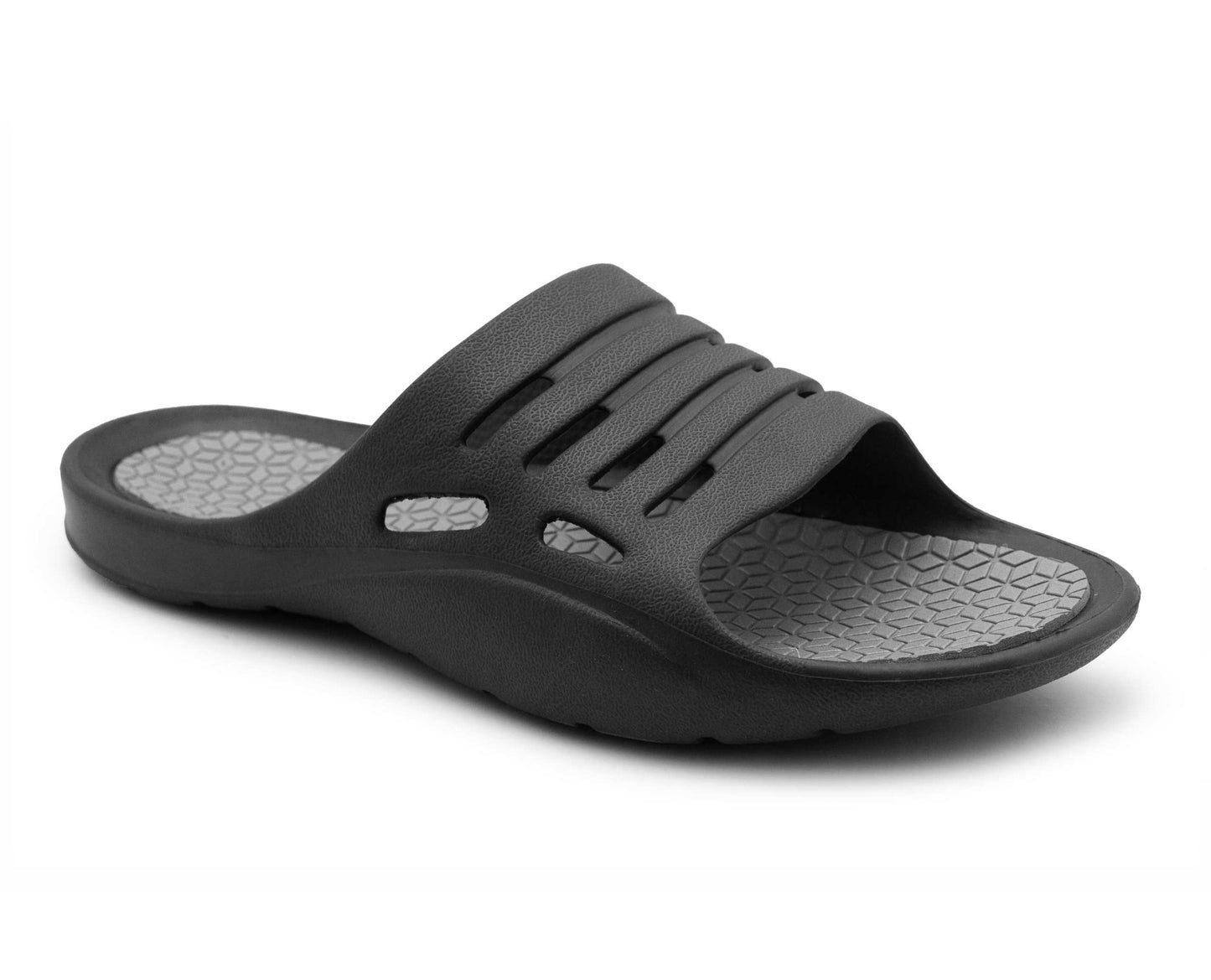 Mens Sliders Lightweight Slip On Pool Slides Bathroom Shower EVA Slippers Backless Beach Flip Flops Sports Leisure Mule Sandals