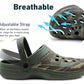 Mens Clogs Lightweight EVA Garden Breathable Slip On Beach Hospital Nurse Kitchen Water Shoes Mules House Shoes Sandals Green Camo