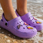 Girls Lightweight Clogs Kids Adjustable Garden EVA Glitter Charm Slippers Slip On Beach Sandals Water Shoes Leisure Pool Slides