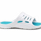 Womens Sliders Lightweight Slip On Pool Slides Ladies Bathroom Shower Spa EVA Slippers Backless Beach Flip Flops Leisure Mule Sandals