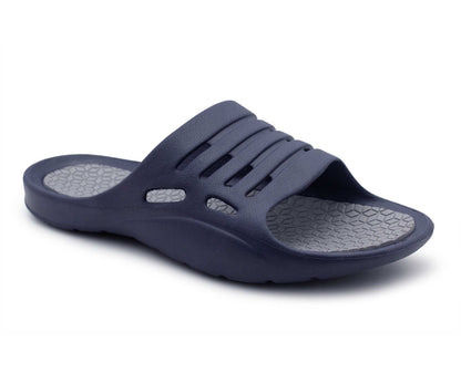 Mens Sliders Lightweight Slip On Pool Slides Bathroom Shower EVA Slippers Backless Beach Flip Flops Sports Leisure Mule Sandals