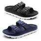 Mens Slide Sandals Lightweight EVA Backless Slip On Adjustable Buckle Straps Pool Sliders Beach Flip Flops Mule Sandals