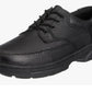 Mens Casual Black Leather Lace Up Shoes Comfort Smart Loafers