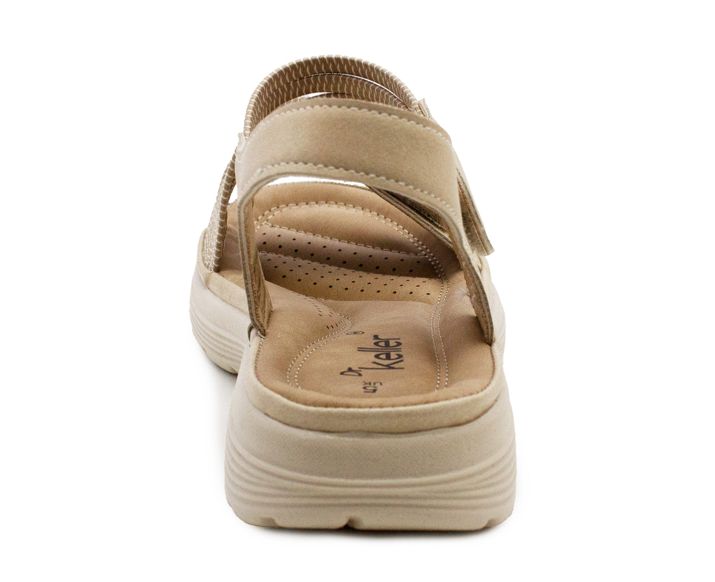 Womens Touch Fasten Sandals Lightweight Low Wedge Flat Slip On Open Toe Elastic Slingbacks Ladies Summer Casual Fashion Sandals Beige