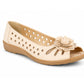 Womens Fashion sandals Slip On Open Peep Toe Pumps Ladies Leather sock Flower Summer Shoes