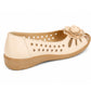 Womens Fashion sandals Slip On Open Peep Toe Pumps Ladies Leather sock Flower Summer Shoes