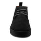 Mens Black Suede Desert Boots Smart Casual Lace-Up Chukka Boots with Rubber Sole