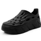 Womens EVA Platform Clogs Ladies Breathable Chunky Sole Slip On Garden Shoes Super Lightweight Summer Water Beach Sandal Pool Shoe