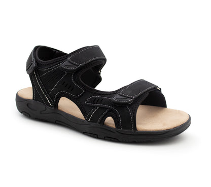 Mens Hiking Sandals Triple Touch Fasten Strap Sports Beach Outdoor Sandals