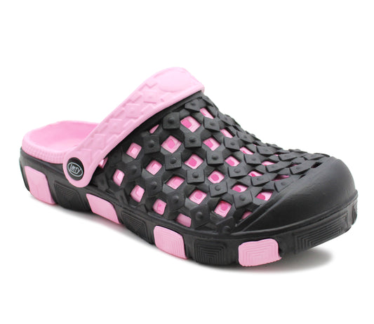 Womens Clogs Lightweight Black Pink EVA Breathable Beach Summer Sandals Ladies Garden Hospital Shower Pool Shoes