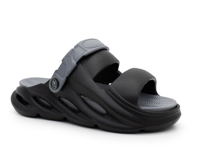 Mens EVA Sandals Adjustable Lightweight Chunky Slides Summer Beach Pool Garden Clog