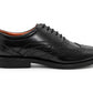 Mens Gents Black Leather Shoes Formal Brogue Lace Up Smart Wedding Office Dress Shoes