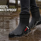 Womens Wellies Mid Calf Ladies Waterproof Boots Short Slip On Ankle Matte Garden Dog Walking Snow Mud Rain Boots
