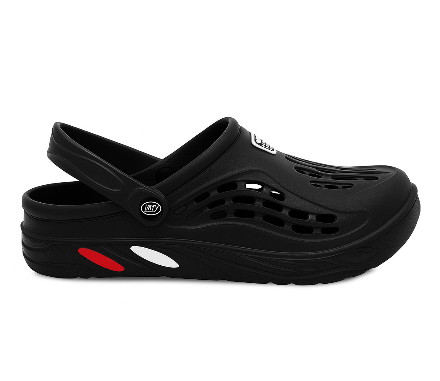 Womens Clogs Lightweight Black EVA Breathable Beach Summer Sandals Ladies Garden Hospital Shower Pool Shoes