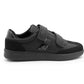 Boys Black Touch Fasten Trainers Kids Youth School Shoes Easy Fasten Slip On Sneakers Smart Uniform Sports Trainer Pumps Shoe