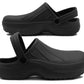 Mens Lightweight EVA Clogs Slip On Adjustable Strap Garden Summer Beach Hospital Nurse Kitchen Water Shoes Sandals in Black