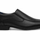 Boys Genuine Leather Slip On School Shoes Smart Black Formal Wedding Shoes