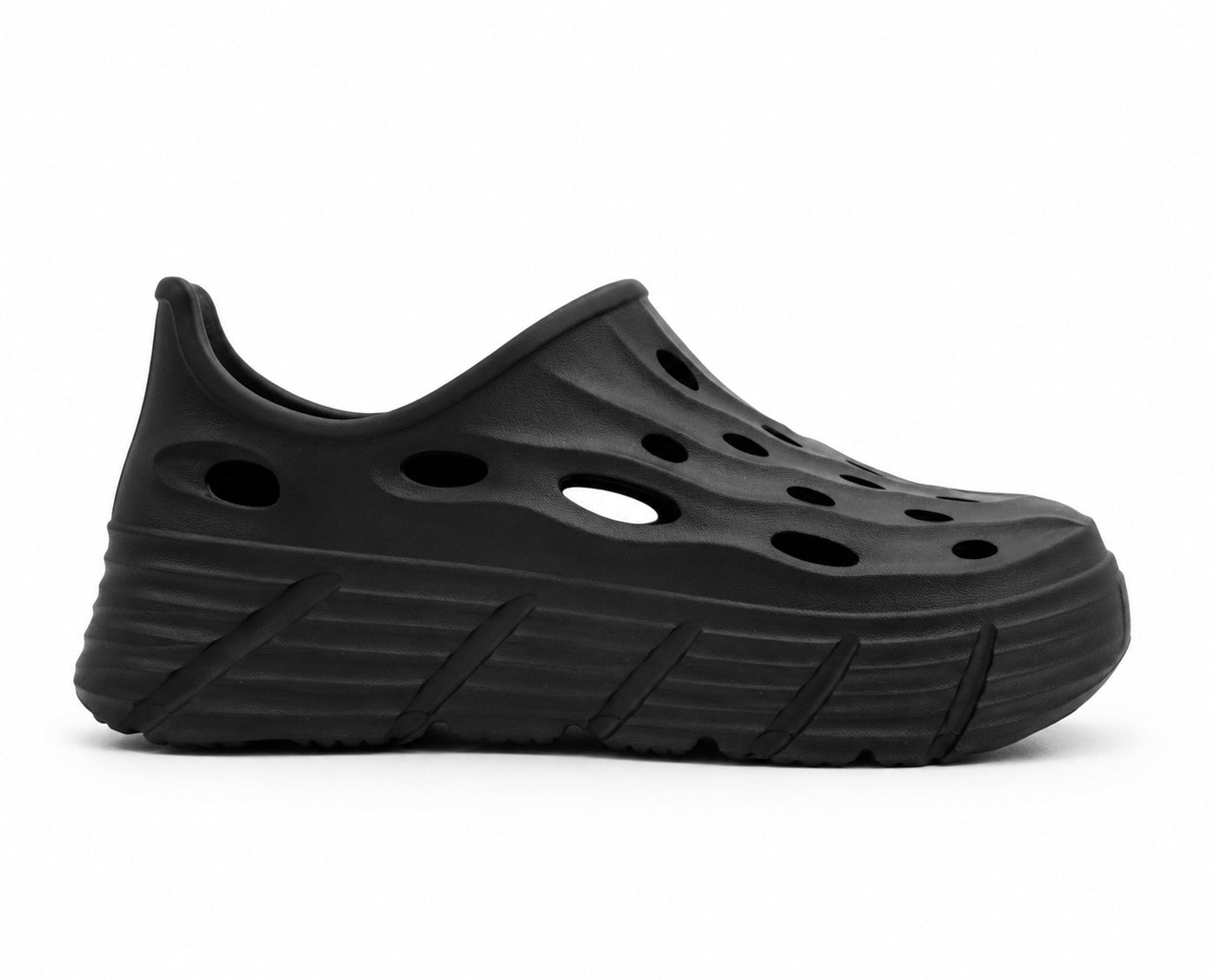 Womens EVA Platform Clogs Ladies Breathable Chunky Sole Slip On Garden Shoes Super Lightweight Summer Water Beach Sandal Pool Shoe