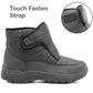 Womens Thermal Fleece Lined Touch Fasten Outdoor Winter Ankle Snow Boots