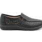 Womens Slip On Elastic Loafers Flat Ladies Casual Breathable Office Nurse Pumps Shoes Black