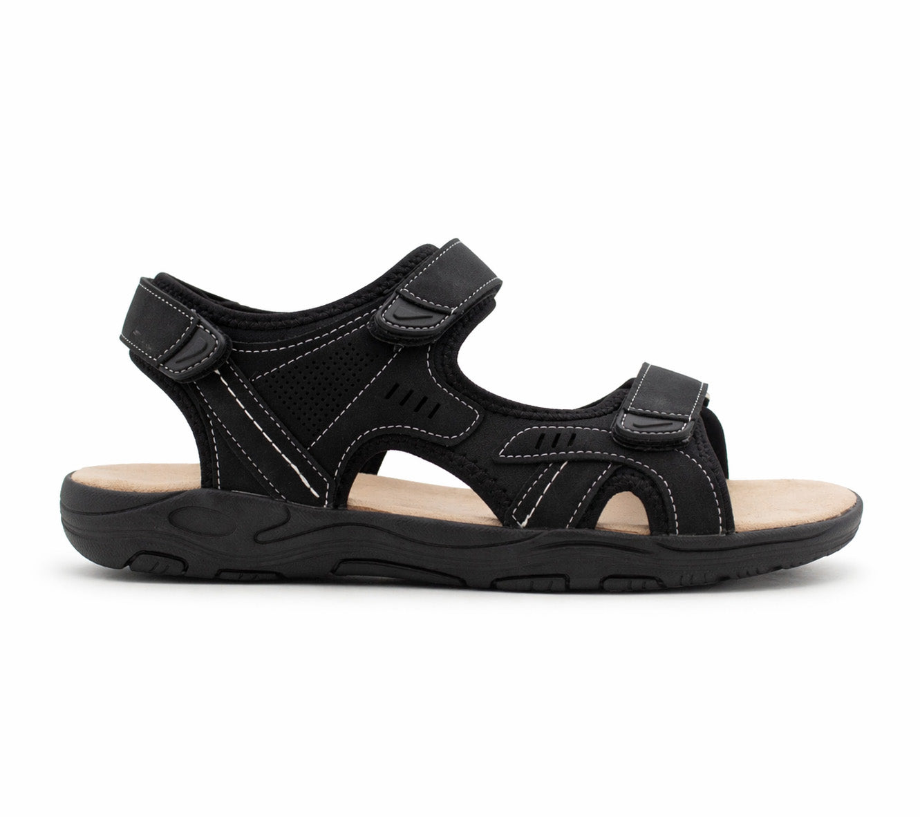 Mens Hiking Sandals Triple Touch Fasten Strap Sports Beach Outdoor Sandals
