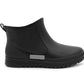 Mens Ankle Wellies Boots All Black Short Slip On Waterproof Garden Chelsea Rain Boot Snow Farm Gardening Outdoor Festival Wellingtons