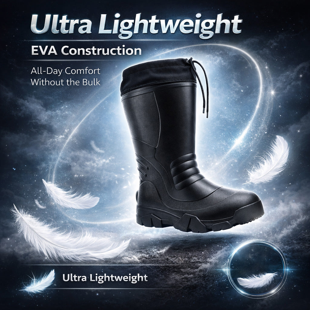 Mens Thermal Lightweight Wellies Waterproof EVA Wellington Snow Rainboots