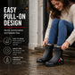 Womens Wellies Mid Calf Ladies Waterproof Boots Short Slip On Ankle Matte Garden Dog Walking Snow Mud Rain Boots