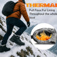 Mens Winter Snow Boots Thermal Faux Fur Lined Insulated Touch Fasten Lightweight Faux Leather Outdoor Walking Trainers