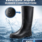 Mens Wellington Boots Waterproof Slip On Wellies Rain Boot Snow Mud Farm Gardening Outdoor Festival Wellingtons