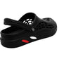 Mens Clogs Breathable Lightweight EVA Garden Sandals Slippers Hospital Clog Pool Shower Holiday Beach Mule Water Shoes Black