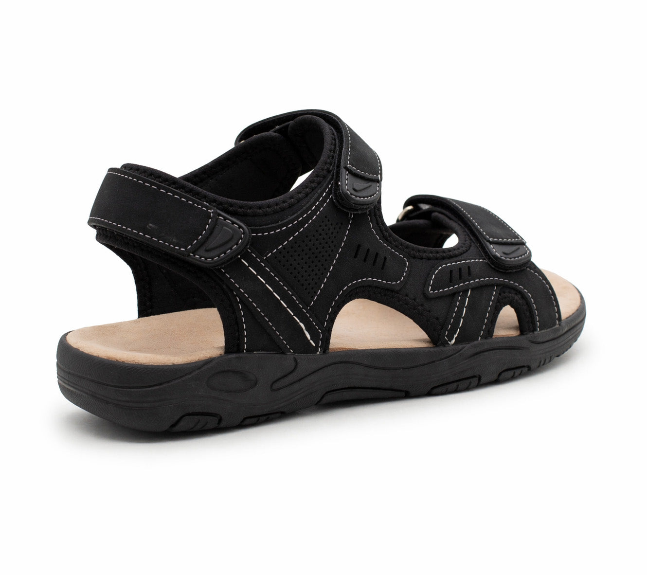Mens Hiking Sandals Triple Touch Fasten Strap Sports Beach Outdoor Sandals