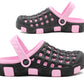 Womens Clogs Lightweight Black Pink EVA Breathable Beach Summer Sandals Ladies Garden Hospital Shower Pool Shoes