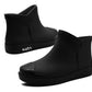 Womens Black Ankle Wellies Boots Short Slip On Waterproof Chelsea Rain Boot Snow Farm Gardening Ladies Outdoor Festival Wellingtons