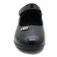 B840870 Girls Kids Touch Fasten Strap Shiny Patent School Shoes Childrens Uniform Smart Mary Jane Pumps