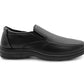 Dr Keller Mens Slip On Formal Shoes Faux Leather Gel Foam Insole Business Smart Office Loafers Dress Shoes